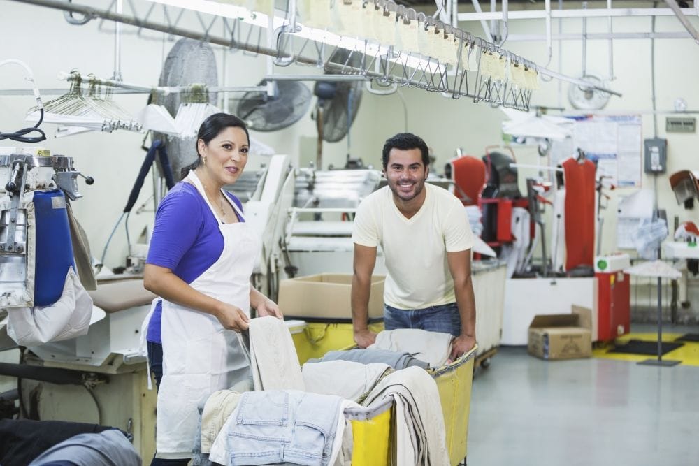 Sector industrial de lavandería