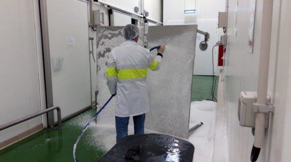 Desinfección de instalaciones de la industria cárnica